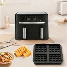 2‑Pack Silicone Waffle Molds, Non‑Stick Air Fryer Waffle Baking Mold, Heat‑Resistant Bakeware For Air Fryer & Oven, Kitchen Baking Accessories - View 7