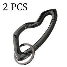 1pc Heavy Duty Punk Rock Keychain With Carabiner Clip, Metal Cross Zinc Alloy, Dog Clip, Suitable For DIY Lanyard, Bag Clip, Dog Chain - Grey - View 10
