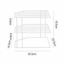 Kệ lưu trữ nhà bếp 3 tầng - Kệ tổ chức tủ - Kệ nhà bếp - Kệ góc - Kệ tổ chức mặt bàn - Kệ lưu trữ đĩa và bát - Kệ lưu trữ nhà bếp - Nhiều màu - Xem 10