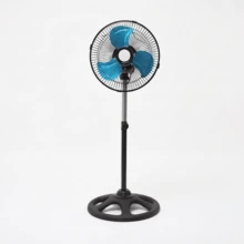 Ventilador de Pedestal 12"Abanico Oscilatorio 3 Velocidades, Altura Ajustable, Silencioso y Potente para el Hogar u Oficina, Ahorrador de Energia - Negro - Ver 8