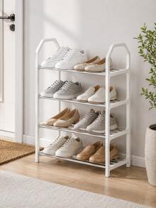 4-Tier Lightweight Shoe Storage Rack, Freestanding Shoe Organizer, Suitable For Entryway, Bedroom, Closet - Multicolor - View 10