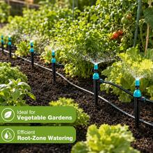 Adjustable 2-In-1 Drip Irrigation Emitter, Quick Connect Components, Easy To Connect Irrigation Pipes, Suitable For Specific 6mm Irrigation Hoses In Gardens, Lawns, And Raised Beds. - A - View 11