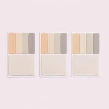 16-Card Colorful Transparent Sticky Notes Set, 4 Index Tabs And 1 Large Memo Note Per Card, Writable Removable Waterproof Page Markers For Books, Planners, School And Office,Back To School Season - one-size - View 13
