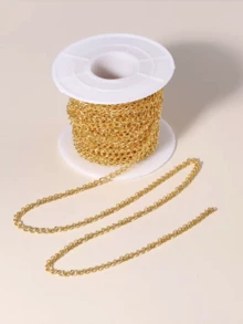 Jewelry Making Chain Tail Chain 1 Roll, Total Length 393 Inches - Yellow Gold - View 6