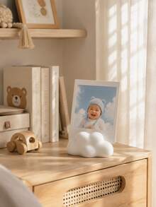 Cloud Photo Holder, Cloud Shaped Photo Display Clip, Minimalist Memory Photo Frame Decor, Nursery Desktop Decoration - Photo Card - View 2