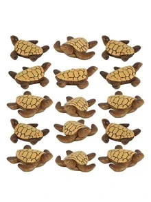 50/30/10/1pc Mini Turtle Figurines, Fairy Garden Turtle Resin Model, Aquarium Decor, Moss Landscape Decoration, DIY Craft, Beach Theme Party, Outdoor Garden Decor - A - View 7