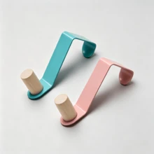 Multi-Functional Clothes Hangers, Practical Hooks On The Door, Metal Material, Easy To Install, Multi-Purpose Storage Hooks For Coats, Towels, Hats, Bags, Suitable For Use In Bathrooms, Bedrooms, Wardrobes, And Closets - Multicolor - View 3