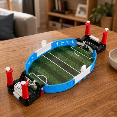 Mini Futbolito de Mesa para Niños, Juego de Fútbol para 2 Jugadores con Accesorios, Portátil y Divertido para Interior