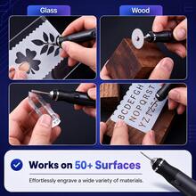 USB Charging Mini Electric Engraving Pen – Cordless Rotary Tool For Jewelry/Metal/Wood Etching, Portable Carving Machine With Accessories - Black - View 4