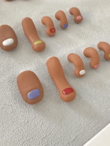 10入 3D 腳趾鞋飾,趣味創意 DIY 可拆卸 Cosplay 高級橡膠鞋飾 - A - 查看 4