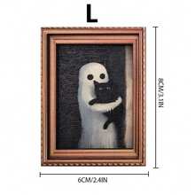 1pc Fun And Creative Halloween Wooden Ghost-Shaped Photo Frame Fridge Magnets - Suitable For Halloween, Christmas, Bathroom, Kitchen, Party, Home, And Dining Room Decor, As Well As Fridge Decoration And Birthday Or Holiday Gifts. - Multiple Styles - View 18
