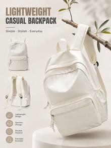 Student Backpack, Campus Backpack, Laptop Backpack, Multi-Functional Travel Backpack Suitable For Work And School, Can Hold 14-Inch Laptop, Nylon Black Daily Backpack, Airplane Approved Handbag Suitable For Girl, Perfect For Work, School, Business And Weekend Travel, Lightweight And Durable, Suitable For Business Trips, College Students And Daily Use - Multicolor - View 10