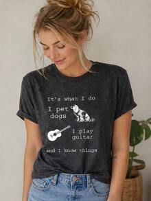 Women T-Shirts - 黑色 - 查看 3