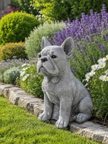 Adorable French Bulldog Figurine - | Mini Collectible Statue, Suitable For Home/Office/Car Dashboard | Desktop And Indoor/Outdoor Decoration, A Holiday Gift For Pet Lovers - A - View 1