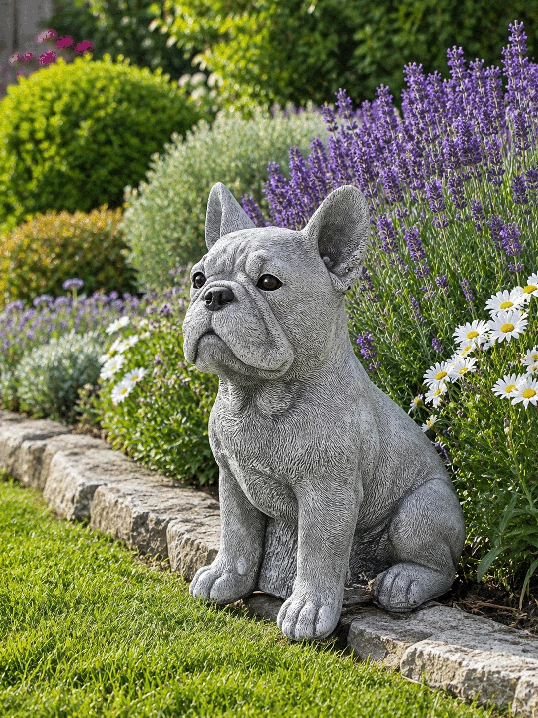 Adorable French Bulldog Figurine - | Mini Collectible Statue, Suitable For Home/Office/Car Dashboard | Desktop And Indoor/Outdoor Decoration, A Holiday Gift For Pet Lovers - A - View 1