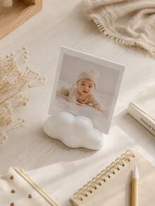 Cloud Photo Holder, Cloud Shaped Photo Display Clip, Minimalist Memory Photo Frame Decor, Nursery Desktop Decoration - Photo Card - View 4