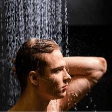 Cabezal de Ducha Tipo Lluvia de 20 cm en Acero Inoxidable Cromado, Regadera Cuadrada Moderna para Baño, Diseño Ultra Delgado con Salida de Agua Uniforme, Accesorio Universal para Ducha de Casa, Fácil Instalación, Ideal para Renovar tu Baño y Disfrutar una Experiencia de Baño Cómoda y Elegante - Ducha fija - Ver 6