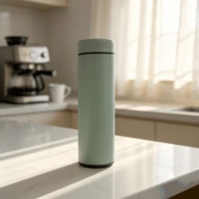 1 件马卡龙系列真空隔热防漏咖啡杯，带茶滤，适合办公室和商务，不锈钢材质饮水杯，男女皆宜，可在车内使用，可返回学校 - 綠色 - 查看 5