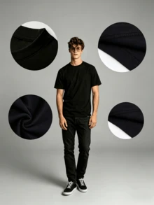 Stick Figure Joke Sarcastic Anti-Social Shirt Ignore People T-Shirt T Shirt For Men - Black - View 2