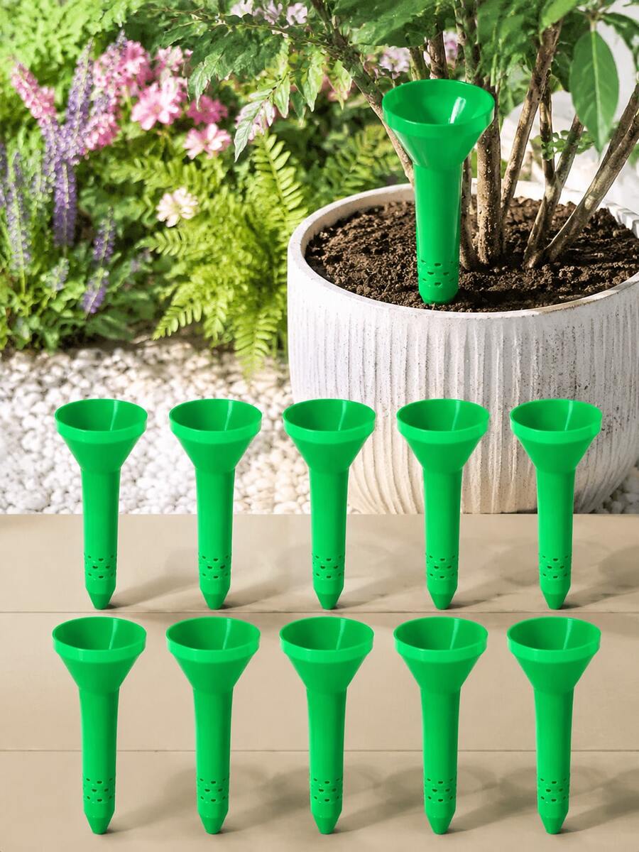 Deep Root Watering Funnel Plant Root Irrigation Tool Underground Water Injector Slow Release Watering Spike Suitable For Garden Potted Plants Vegetables Flower Beds - Multicolor - View 1