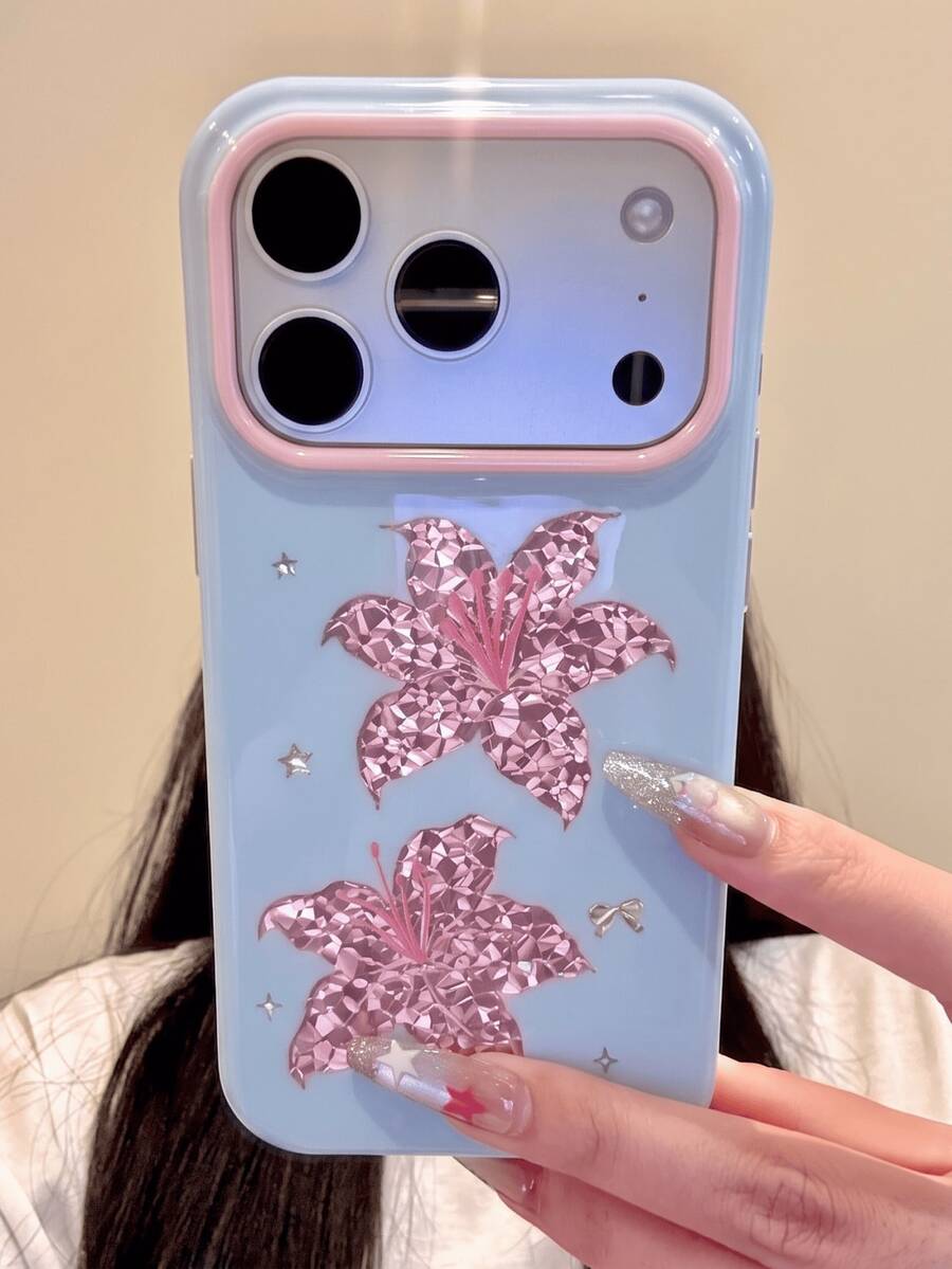 可愛簡約粉色蝴蝶結波點手機殼，適用於 iPhone 17 ProMax 17Pro 17 Air 17 16 15 14 13 12 11 Pro Max Plus，柔軟防護後蓋，女孩禮物
