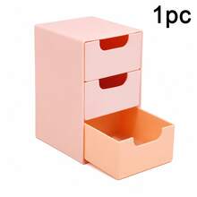 1PC Desktop Drawer Organizer,Plastic With Multi-Layer Drawers,For Makeup, Jewelry And Small Items,For Bedroom,Vanity Table And Home Organization Essentials,Room Decor,Room Decor,Makeup Oraganiser,Jewellery Organizer,Back To School,Christmas,Desk Decor - Multicolor - View 11