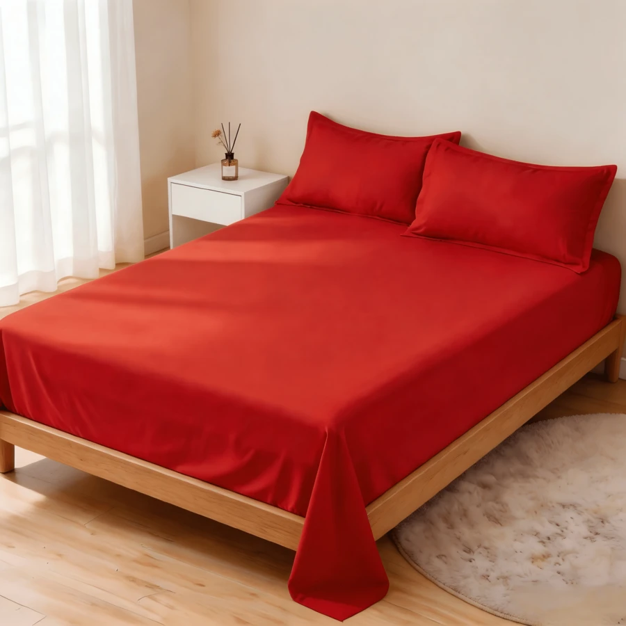 Flat Sheets - Red - View 1