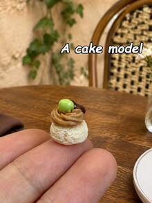 Resin Miniature Dessert Afternoon Tea Set Dollhouse Cake Pudding Jam Honey Yogurt Tableware Model Decoration Non-Edible - one-size - View 7