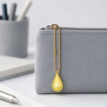 Dreamy Water Drop Water Harp Bell Pendant, Gold And Silver Bead Chain, Multiple Colors Available, Crisp Sound, Bag Charm, Phone Lanyard Keychain Accessory, Lucky Bell, Backpack USB Drive Decoration, Healing Gift For Girls, Birthday Christmas Holiday Gift - Multicolor - View 5