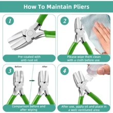 1/3/5pcs Jewelry Making Tool Set, 6-In-1 Pliers For 3-10mm, 2D Flat Nose Pliers, Nylon Flat Nose Pliers, Bent Nose Pliers, Suitable For Bending Metal Wire, Perfect For Beading, Ring Making And Shaping - Pliers - View 4