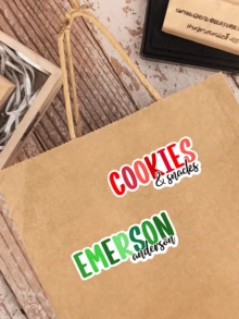 10pcs Customized Name Stickers, Personalized Text Labels, Waterproof Stickers For Water Bottles, Notebooks, Computers, Kids Stickers - Multicolor - View 4
