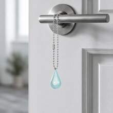 Dreamy Water Drop Water Harp Bell Pendant, Gold And Silver Bead Chain, Multiple Colors Available, Crisp Sound, Bag Charm, Phone Lanyard Keychain Accessory, Lucky Bell, Backpack USB Drive Decoration, Healing Gift For Girls, Birthday Christmas Holiday Gift - Multicolor - View 9
