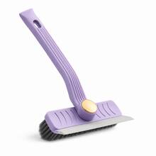 1pc Rotating Bathroom Cleaning Brush With Built-In Squeegee, 360° Adjustable Shower Glass & Tile Brush, Multi-Surface Cleaning Tool For Floor Tiles, Bathtub, Mirror, Kitchen Sink, Home Cleaning Supplies & Kitchen Accessories - Multicolor - View 3