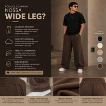 Men's Oversized Sweatpants, Loose-Fit, Knit Fabric, With Drawstring And Pockets, Medium Stretch, Comfortable For Loungewear. - 藏蓝色 - 查看 7