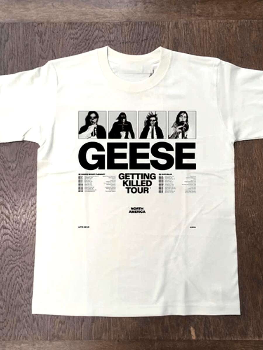 Men's T-ShirtGeese Band The Getting Killed Tour T Shirt Full Size S 5Xl, PLUS SIZE - 白色 - 查看 1