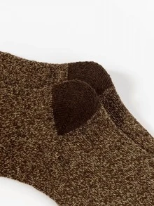 Winter Warm Wool Blend Socks 5 Packs Super Thick Fleece Lined Terry Socks Non-Slip Durable Thermal Crew Socks For Men Outdoor Camping Walking Daily Commute - Multicolor - View 5