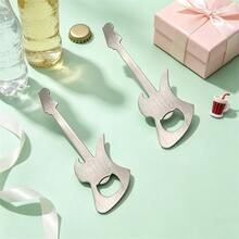 Guitar Shaped Beer Bottle Opener, Stainless Steel Soda Opener, Mini Keychain Portable Style, Music Festival Merchandise Gift, Father's Day Creative Gift - View 14