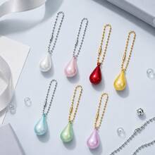 Dreamy Water Drop Water Harp Bell Pendant, Gold And Silver Bead Chain, Multiple Colors Available, Crisp Sound, Bag Charm, Phone Lanyard Keychain Accessory, Lucky Bell, Backpack USB Drive Decoration, Healing Gift For Girls, Birthday Christmas Holiday Gift - Multicolor - View 3
