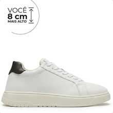 Alto Calçados Sirius Tênis Casual Que Eleva até 8cm - Cinza branca - Visão 1