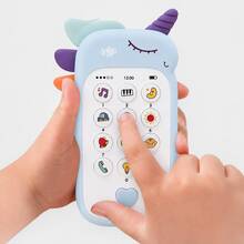 Baby Phone Toy With Music And Sound, Rubber Teether, Simulated Phone, Early Education Toy, Children's Gift - Multicolor - View 6