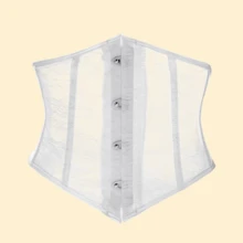1件女款收腰束腹腰圍訓練器 - 白色 - 查看 1