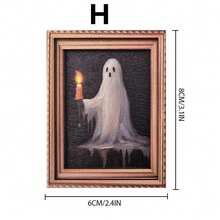 1pc Fun And Creative Halloween Wooden Ghost-Shaped Photo Frame Fridge Magnets - Suitable For Halloween, Christmas, Bathroom, Kitchen, Party, Home, And Dining Room Decor, As Well As Fridge Decoration And Birthday Or Holiday Gifts. - Multiple Styles - View 20