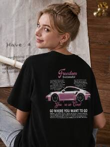 Women T-Shirts - 黑色 - 查看 2