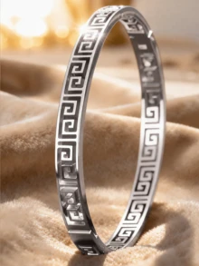 5pcs/Set Silver Stackable Fashion Bracelet Set, 304 Stainless Steel, Rust-Proof, Waterproof, Hypoallergenic, Minimalist Luxury Stackable Jewelry, Graduation, Birthday, Valentine's Day, Mother's Day, Christmas Gift For Her - Silver 4 - View 8