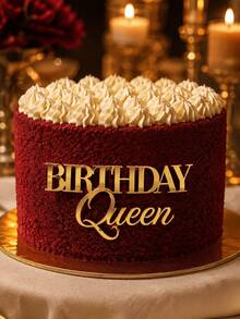 1/3件裝「Birthday Queen」PMMA蛋糕插牌，現代字母蛋糕裝飾，生日派對蛋糕裝飾禮物，蛋糕裝飾插牌，烘焙裝飾，烘焙用品，蛋糕用品，廚房必需品，節日禮物 - Style D - 查看 6