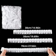 50/100/200/500个装可重复使用弹性食品碗盖，多色弹力食品盖，适用于不同尺寸的碗碟，食品用途广泛，适用于厨房、野餐、烧烤等场合，是厨房配件、食品盖、家居生活、透明厨房塑料袋、食品容器的理想之选。 - 彩色 - 查看 5