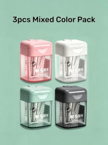 Single Hole Pencil Sharpener, Premium Student Pencil Sharpener, Durable And Easy To Clean, With Cover To Prevent Mess, Compact Design, Suitable For Office And Home Desktop Stationery, School Manual Pencil Sharpener, Eyebrow Pencil Sharpener - Single-hole Pencil Sharpener - View 10