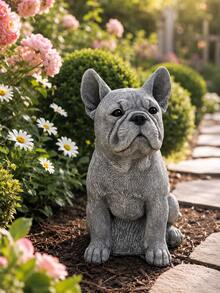 Adorable French Bulldog Figurine - | Mini Collectible Statue, Suitable For Home/Office/Car Dashboard | Desktop And Indoor/Outdoor Decoration, A Holiday Gift For Pet Lovers - A - View 3