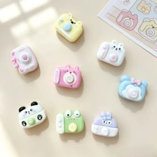 10/30/50pcs Random Cartoon Animal Shaped Camera Resin Charms, Suitable For DIY Hair Clips, Backpack Charms And Other Decorations - Random Mix - Multicolor - View 9