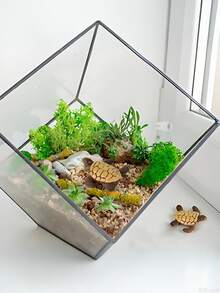 50/30/10/1pc Mini Turtle Figurines, Fairy Garden Turtle Resin Model, Aquarium Decor, Moss Landscape Decoration, DIY Craft, Beach Theme Party, Outdoor Garden Decor - A - View 3